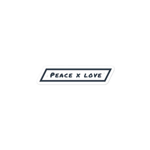 #ejm# - #theejmstore.com#Peace x Love StickerThe EJM StoreThe EJM Store6012066_101644″×4″Peace x Love Sticker